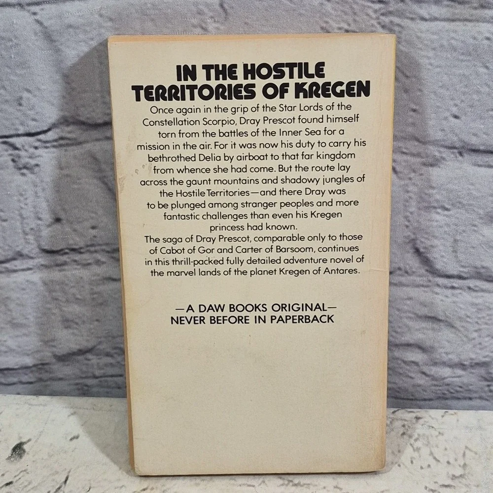Warrior of Scorpio Dray Prescott 3-Alan Burt Akers-DAW Paperback 1st Print 1973